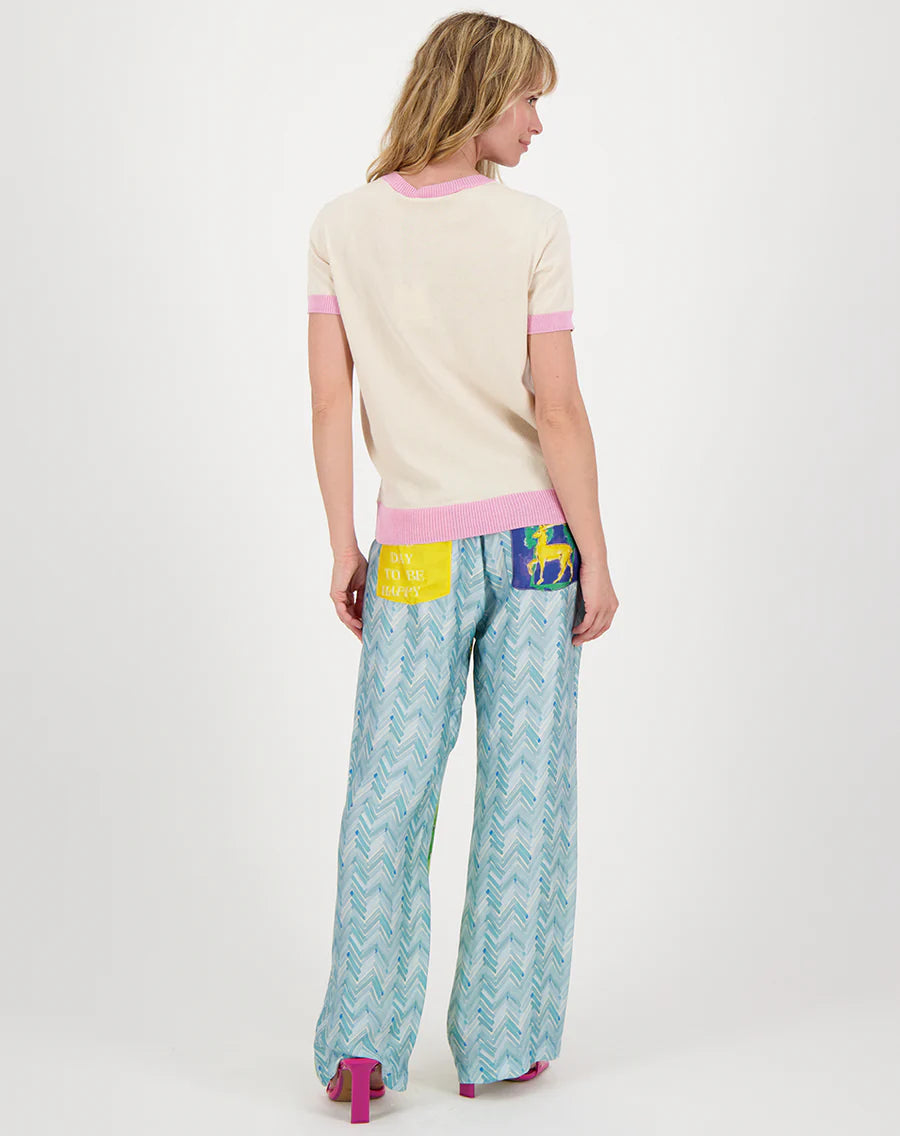 ME369 Nora Knit Top in Sunset