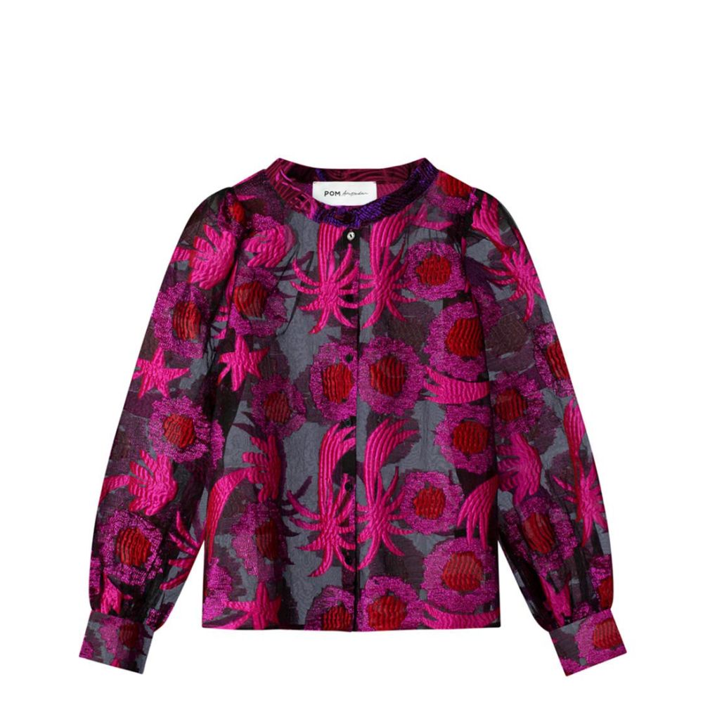 POM Amsterdam Splashing Fireworks Blouse Organza