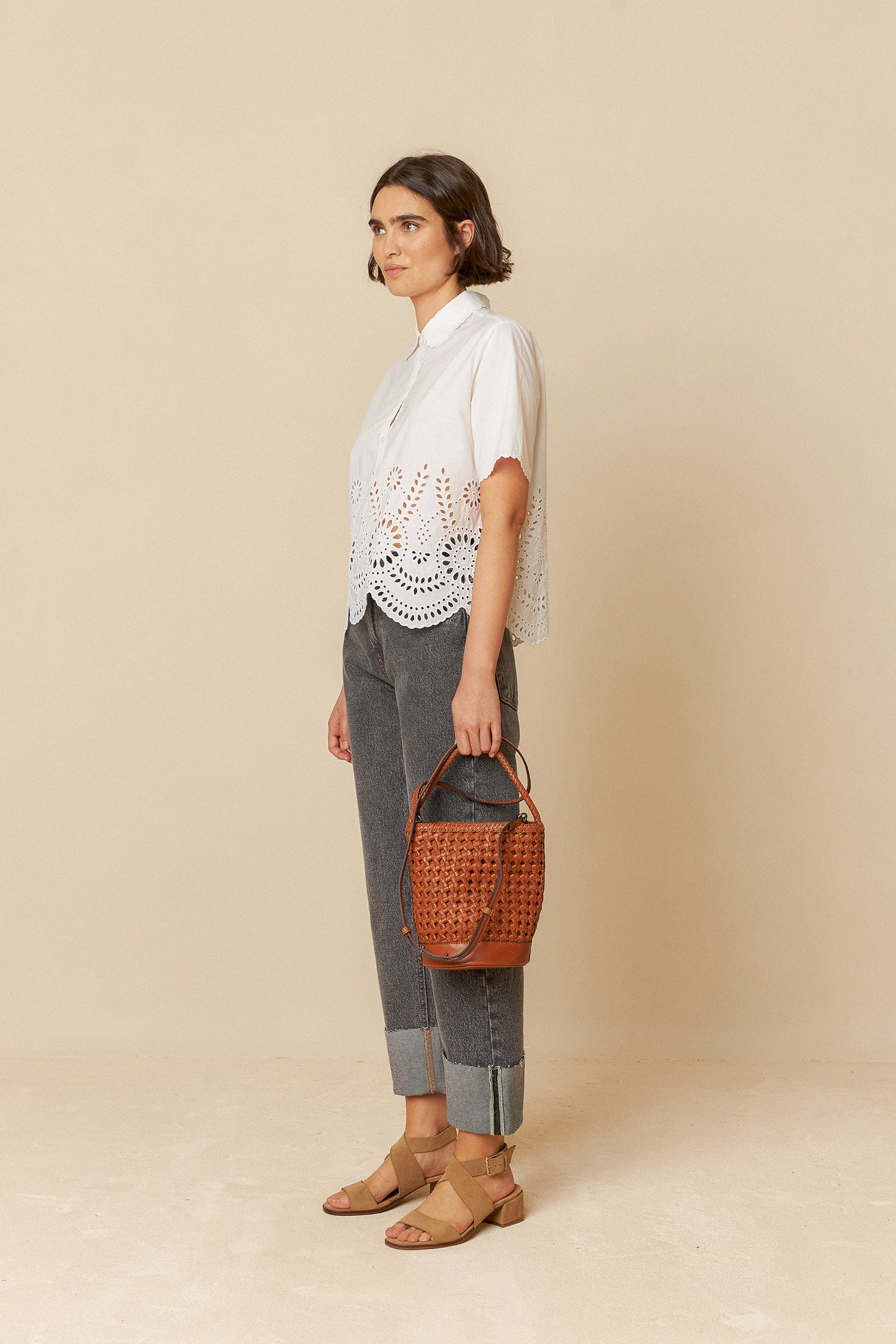 Indi and Cold Poplin Embroidered Shirt