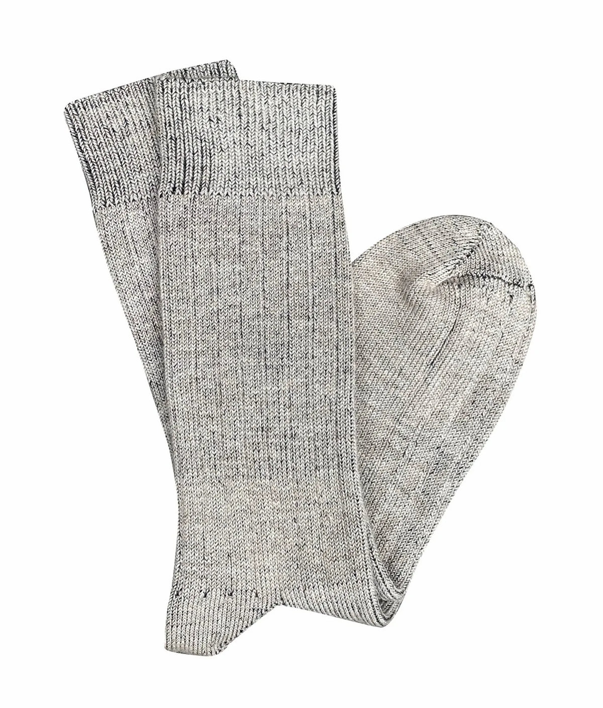 Grey marled knit socks for everyday wear, soft and comfortable