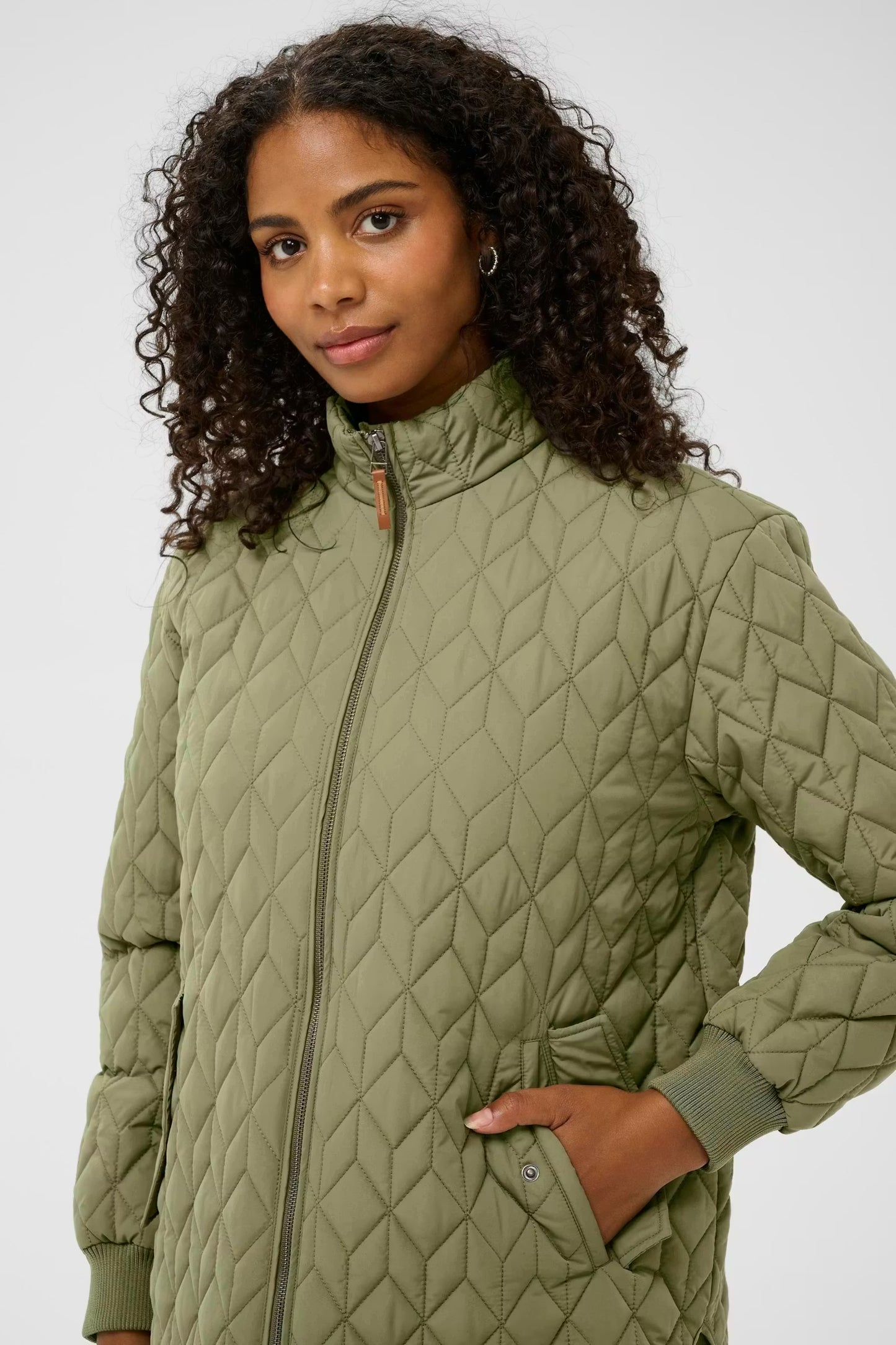 Kaffe KAleila Quilt Jacket Dusky Green