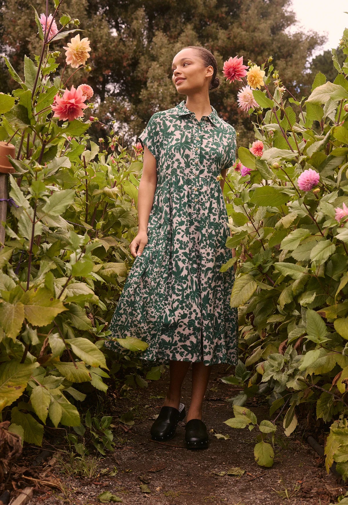 Nancybird Maja Dress in Parsley