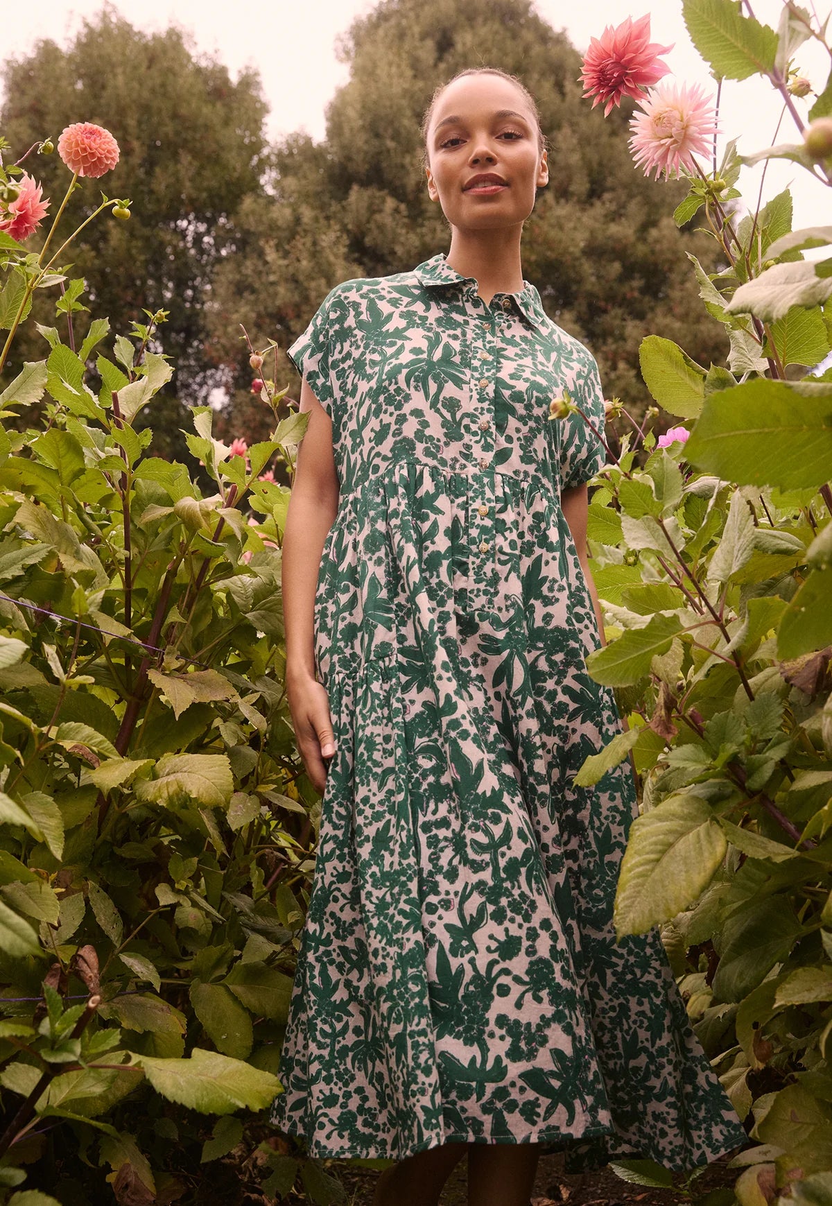 Nancybird Maja Dress in Parsley