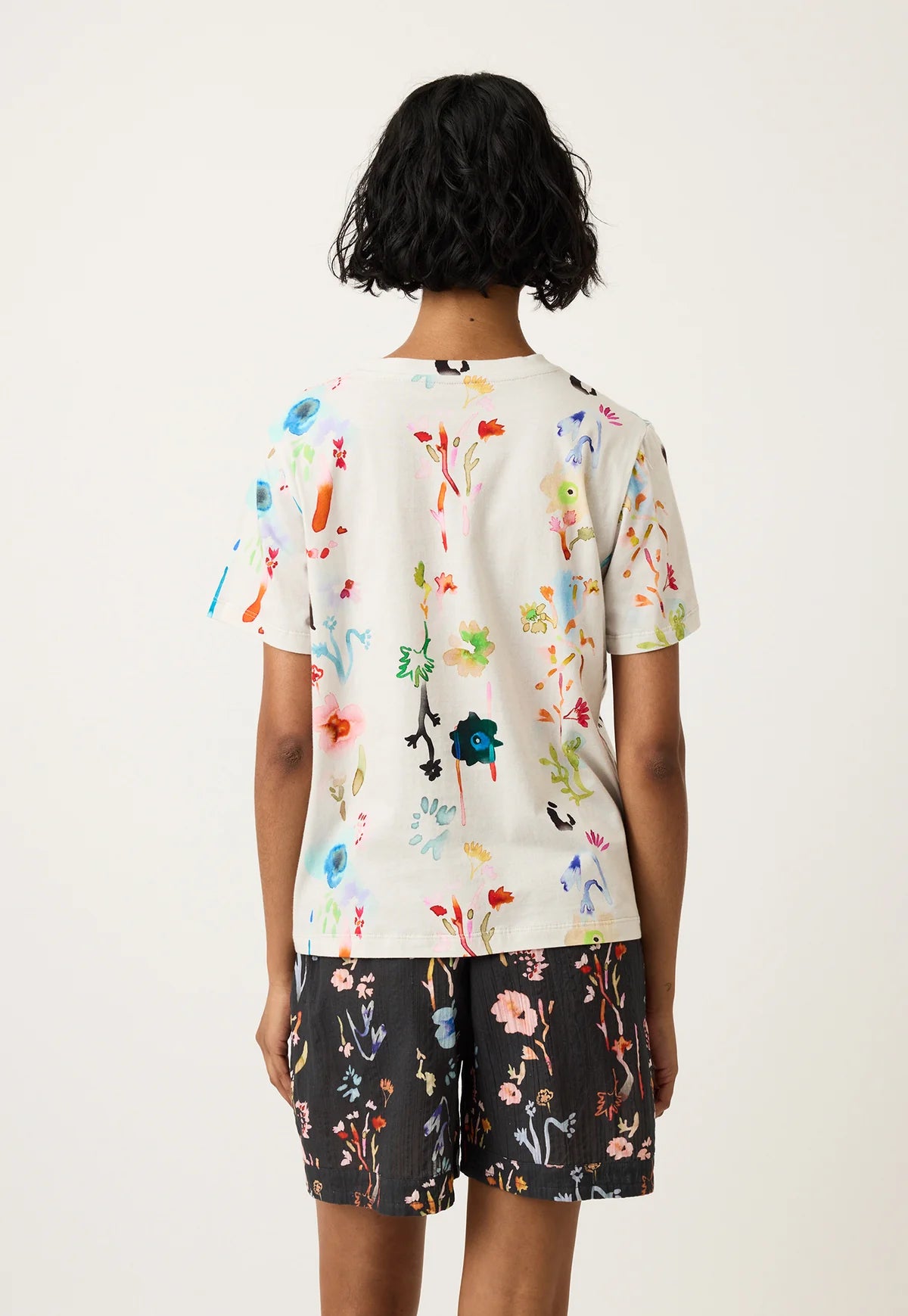 Nancybird Apollo Tee in Watercolour Cream