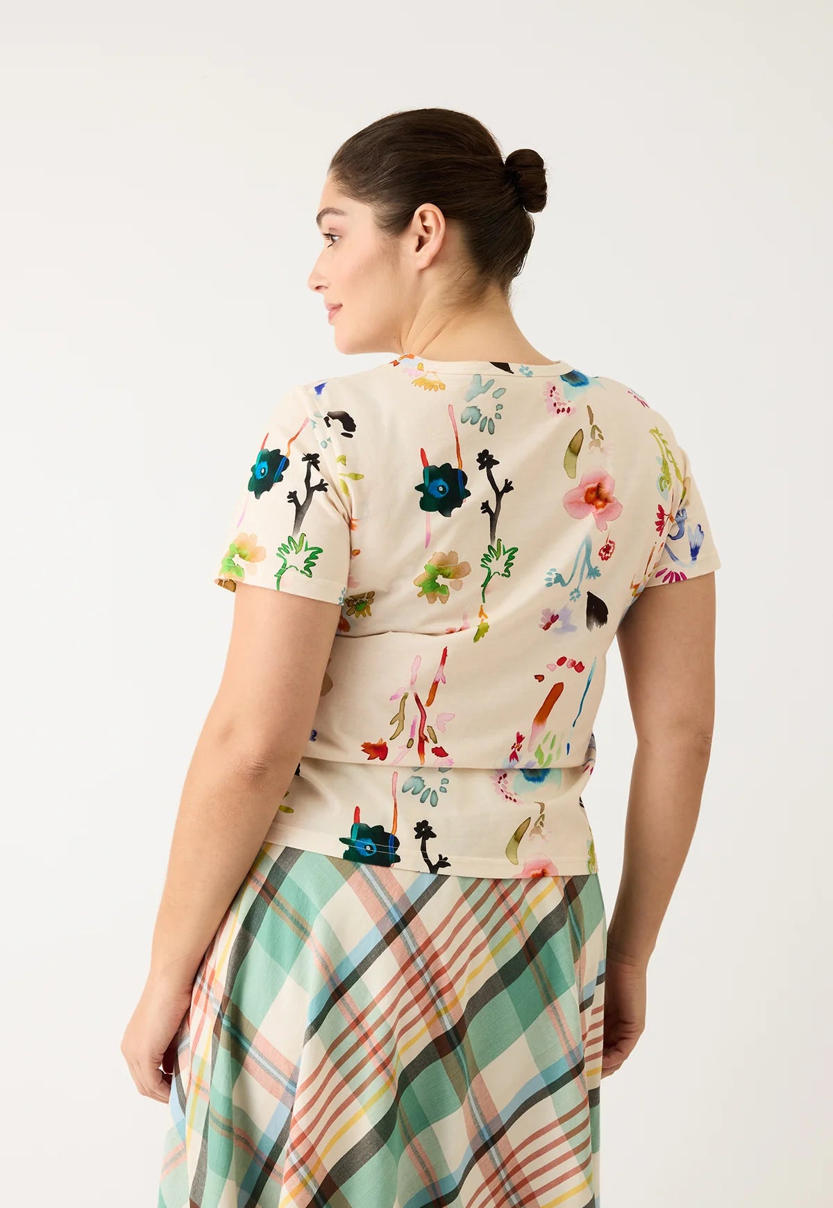 Nancybird Apollo Tee in Watercolour Cream