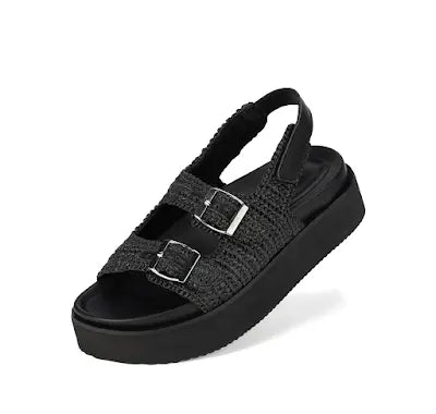 Rollie Ace Sandal Weave All Black