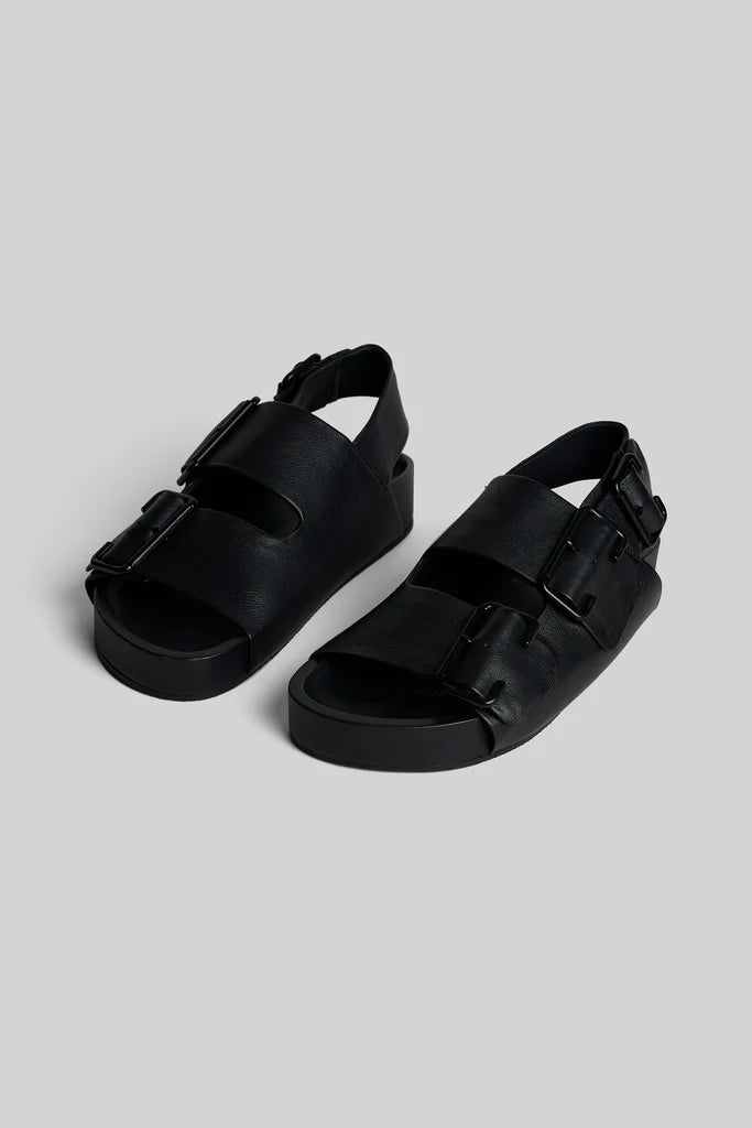 JVAM Joi Leather Sandal in Black