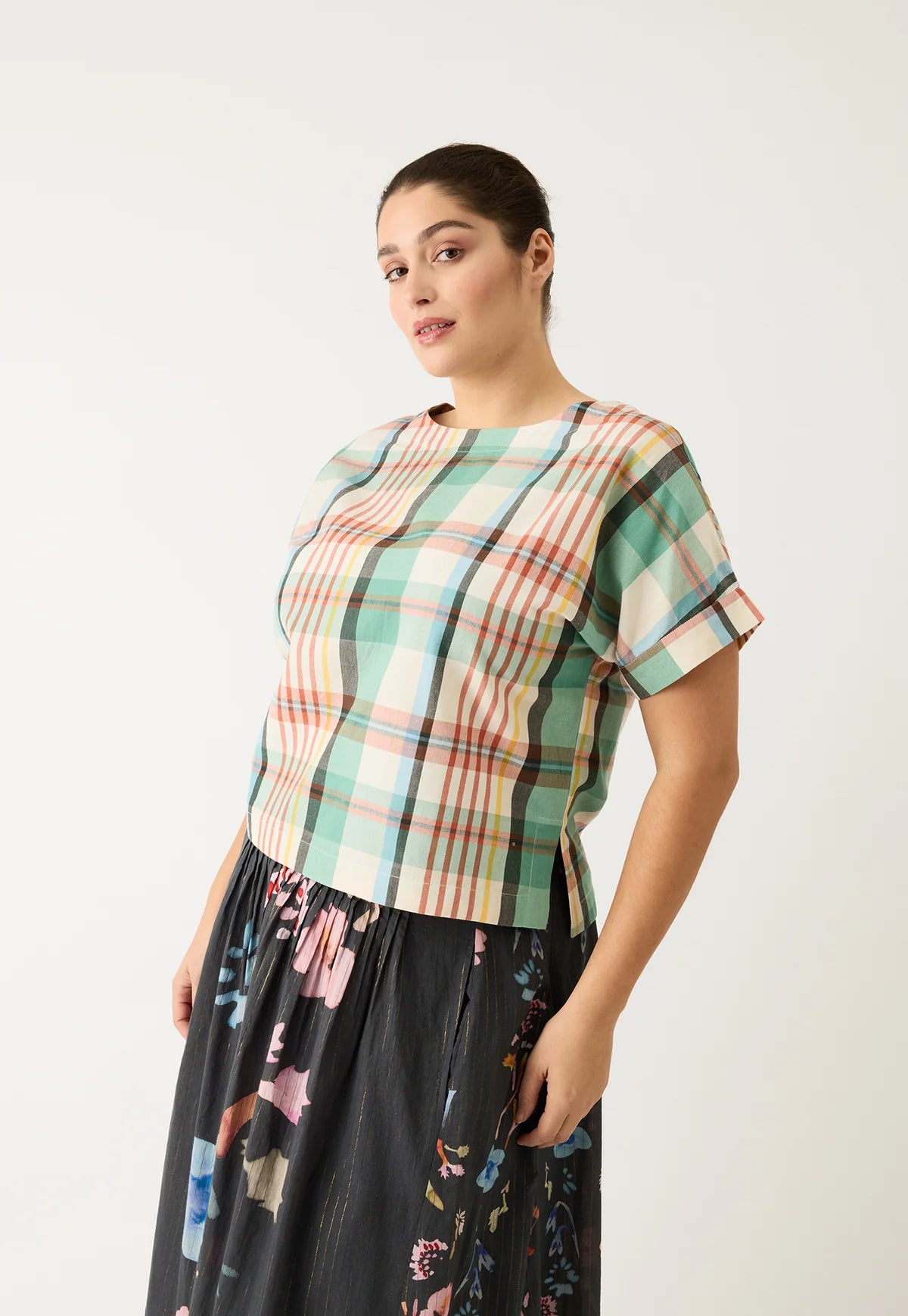 Nancybird Dolman Top, Summer Check