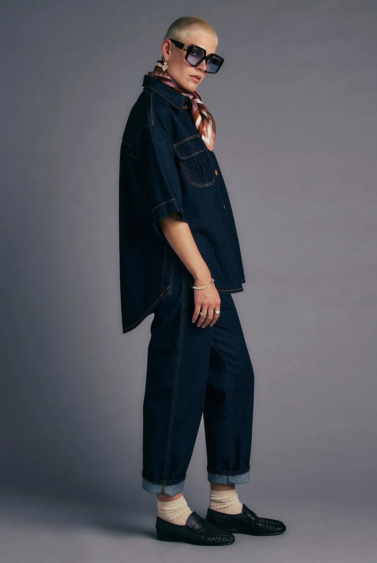 Outland Denim X Karen Walker Mod Jean in Indigo