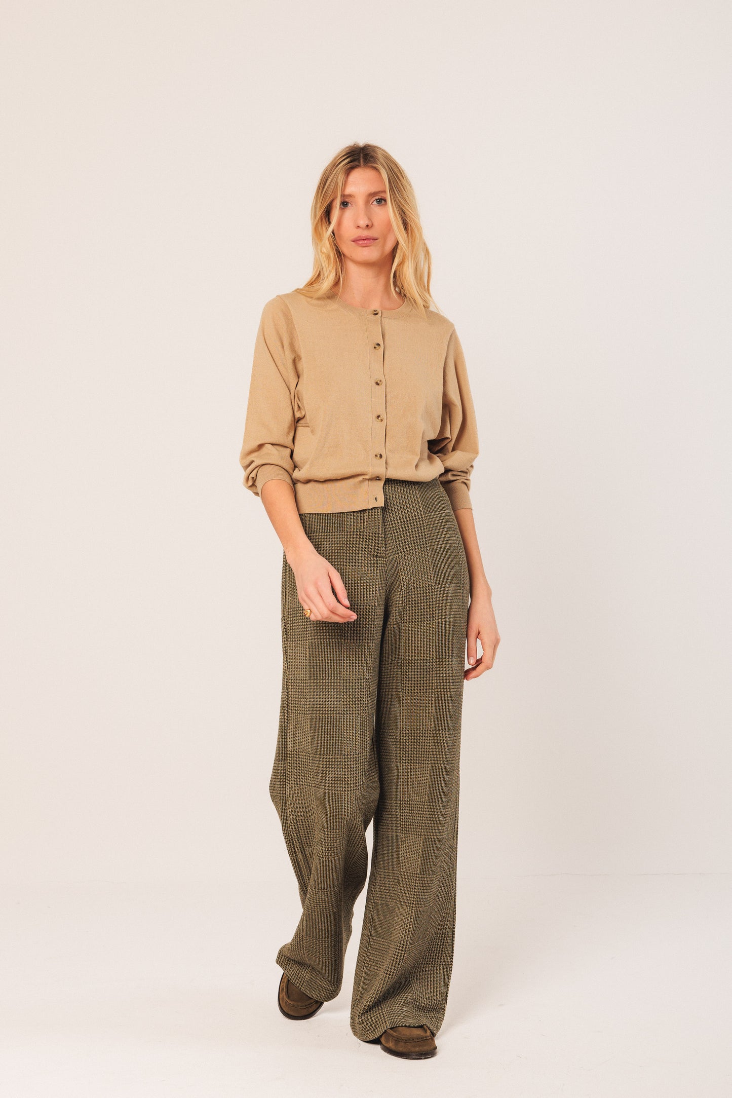 Indi and Cold Double Jacquard Knitted Pants