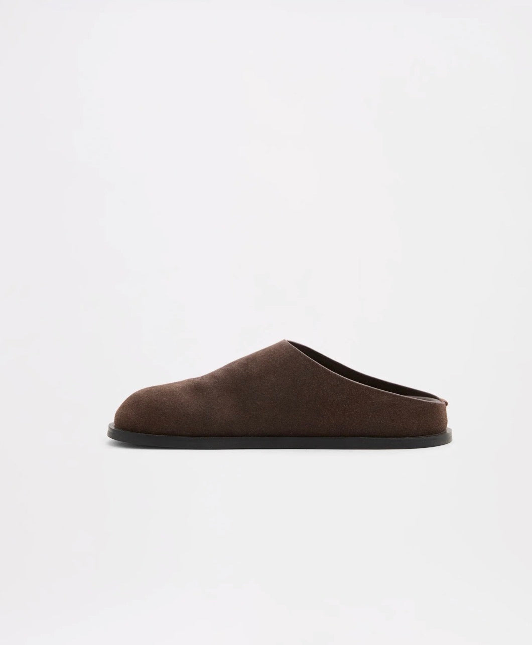 Nude Lucy Rami Leather Clog Chocolate Suede