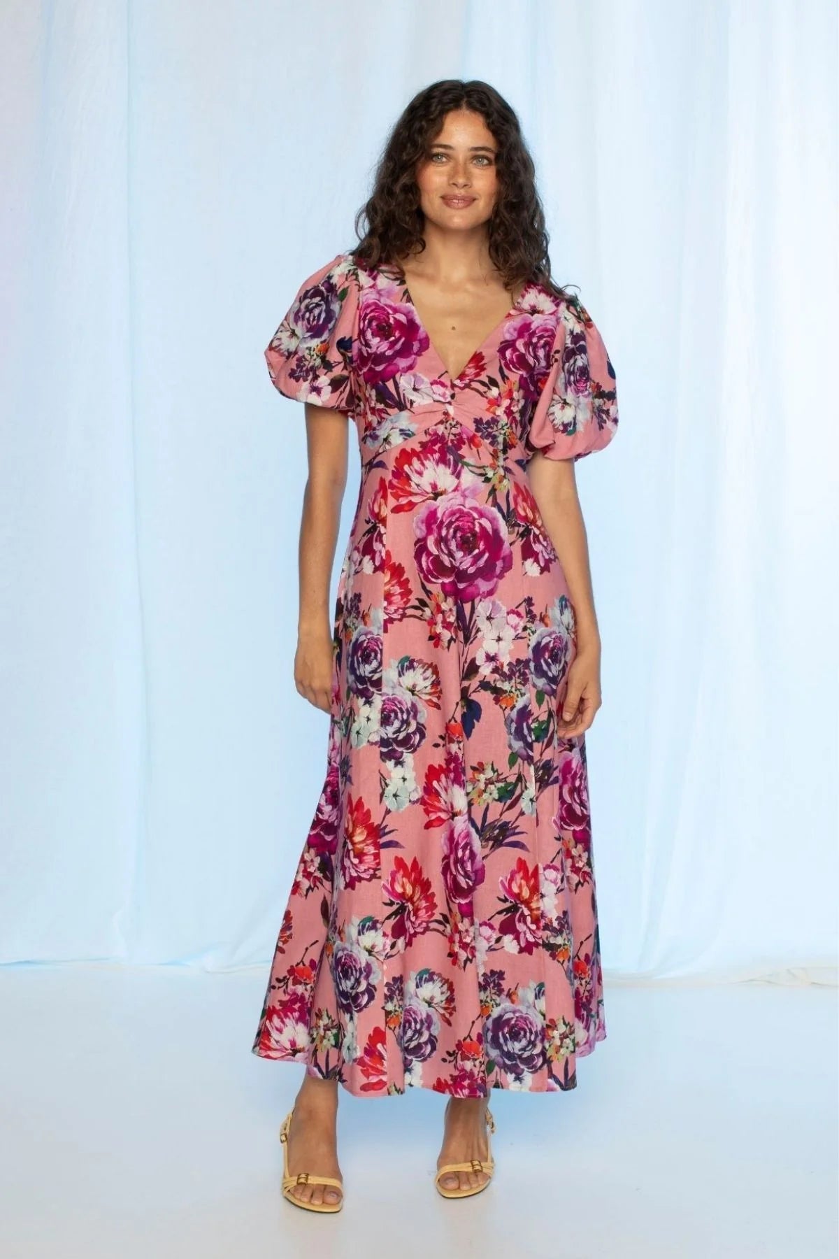 Kachel Penelope Dress in Lovers Floral Print