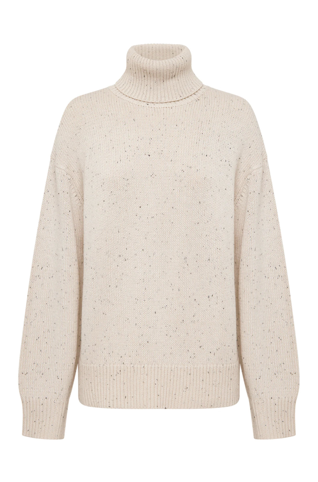 Nude Lucy Lander Turtleneck Knit in Oat Speckle