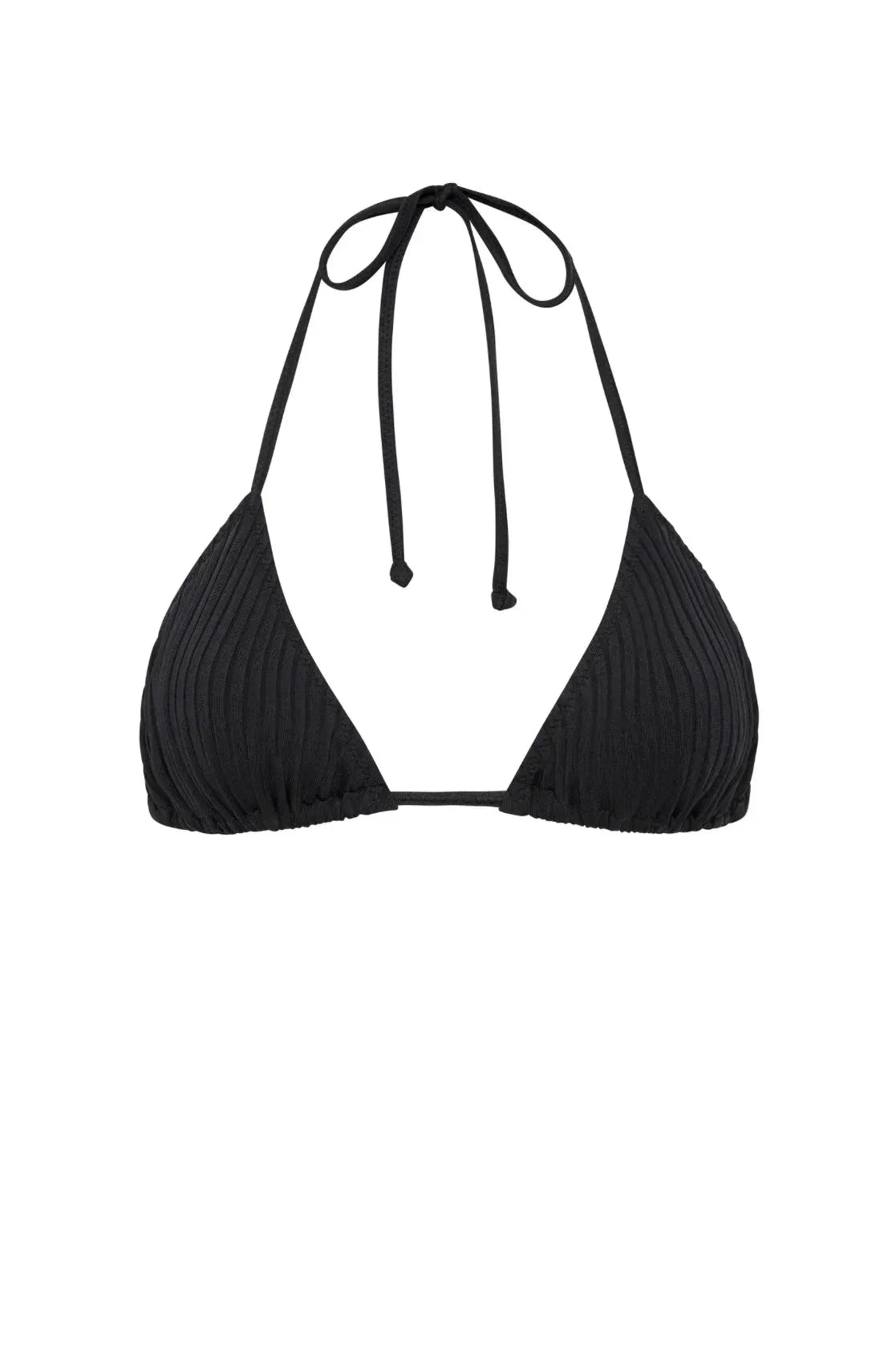 Nude Lucy Rib Triangle Top in Black