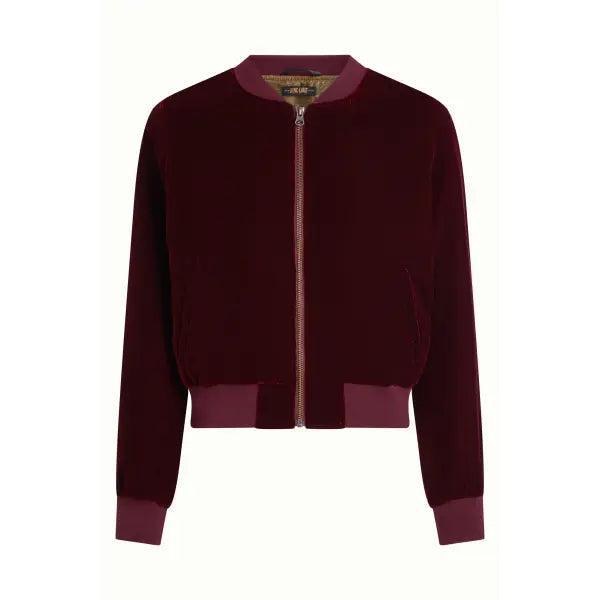 King Louie Bessie Bomber Jacket Gamine Velvet