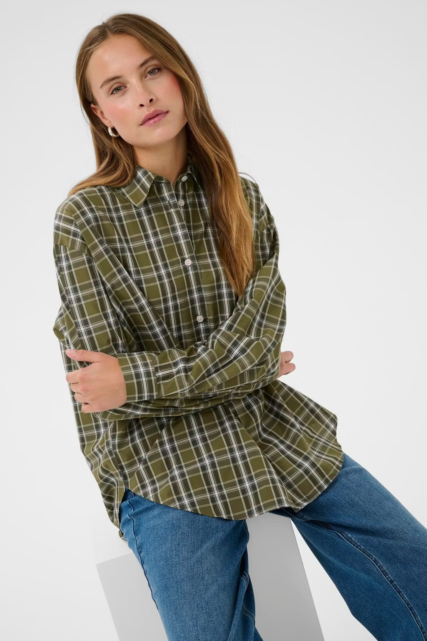 KAchris Shirt Green Check