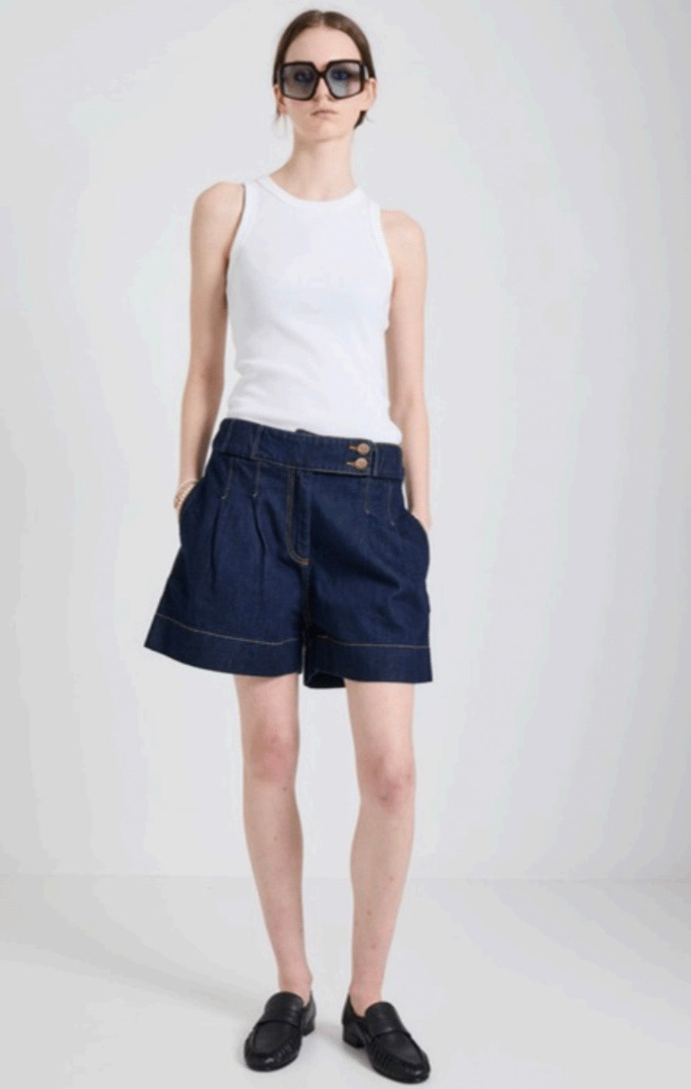 Outland Denim X Karen Walker Starboard Shorts