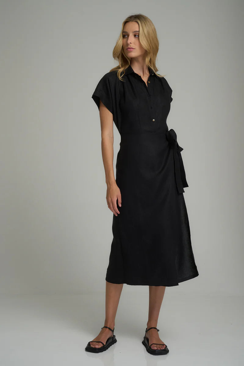 Lilya Danillo Dress in Black - the tartan fox