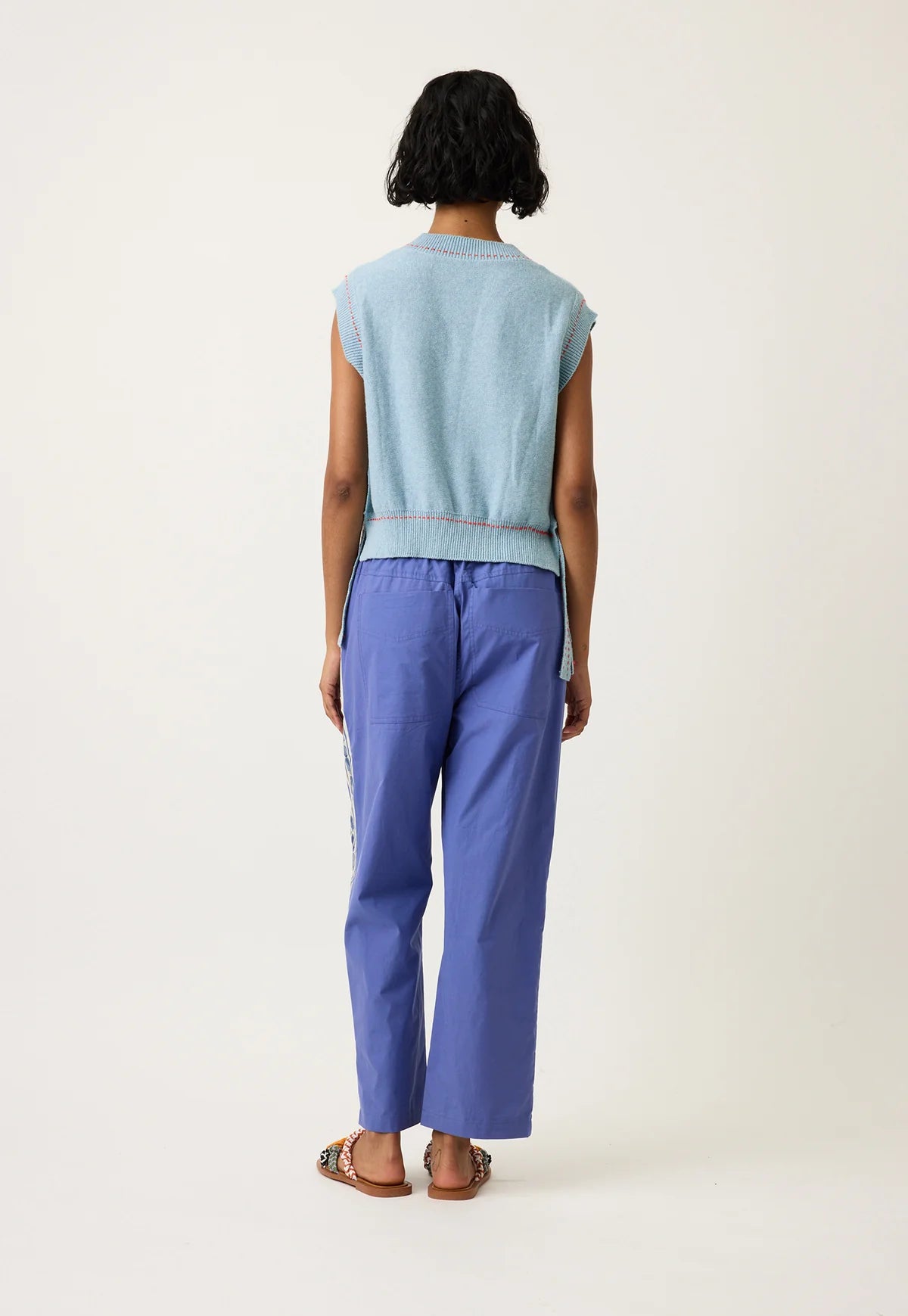 Nancybird Isla Pant in Blue Border