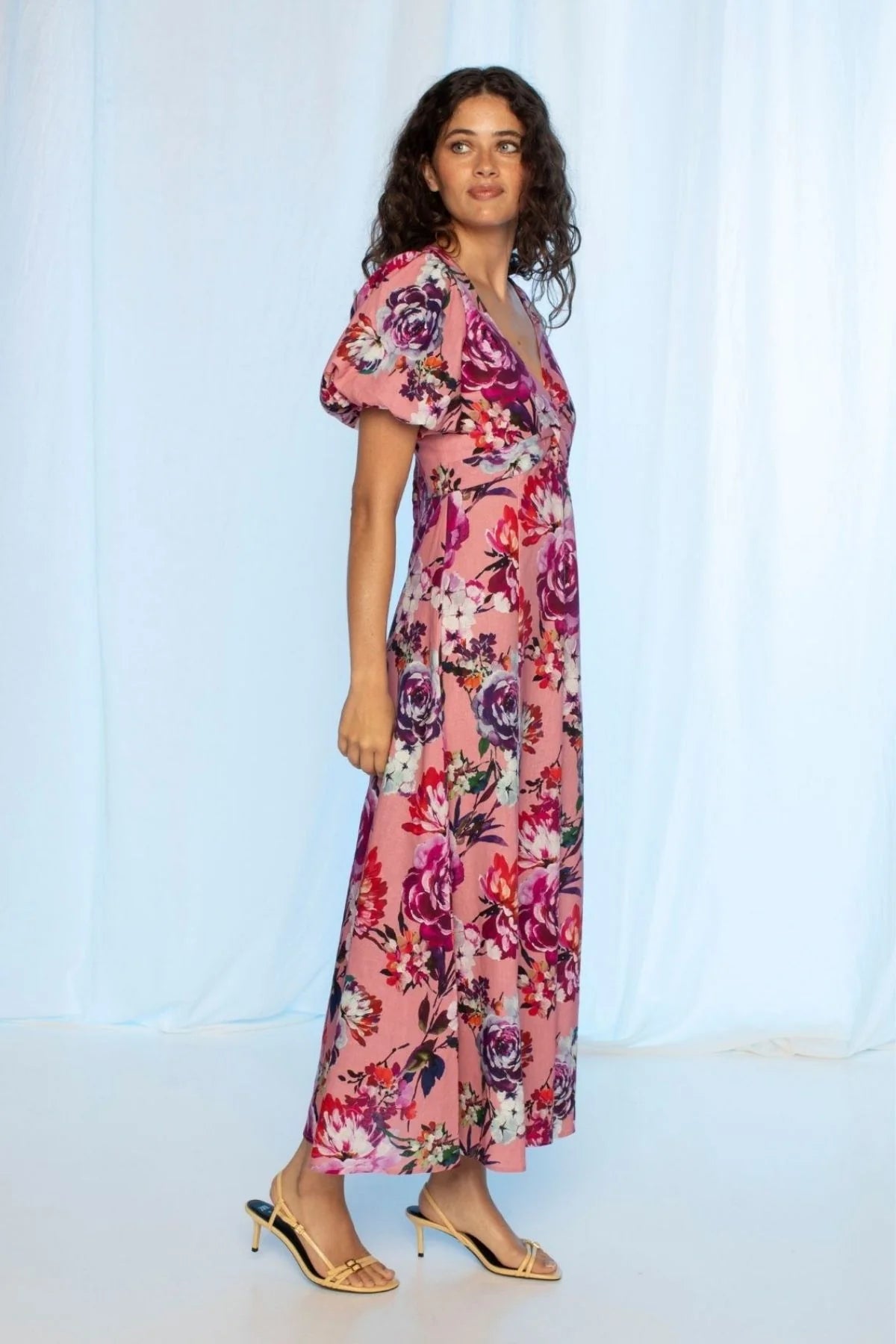 Kachel Penelope Dress in Lovers Floral Print