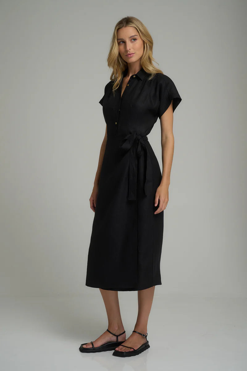 Lilya Danillo Dress in Black - the tartan fox