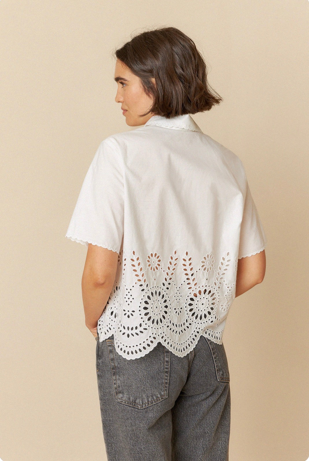 Indi and Cold Poplin Embroidered Shirt