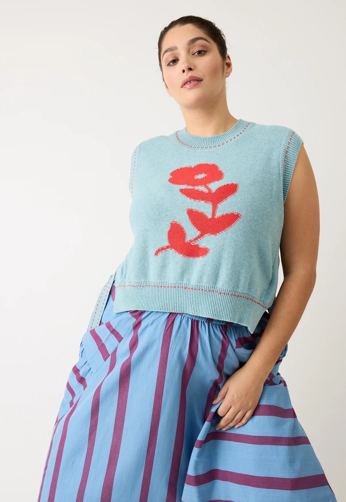 Nancybird Aria Vest in Flower