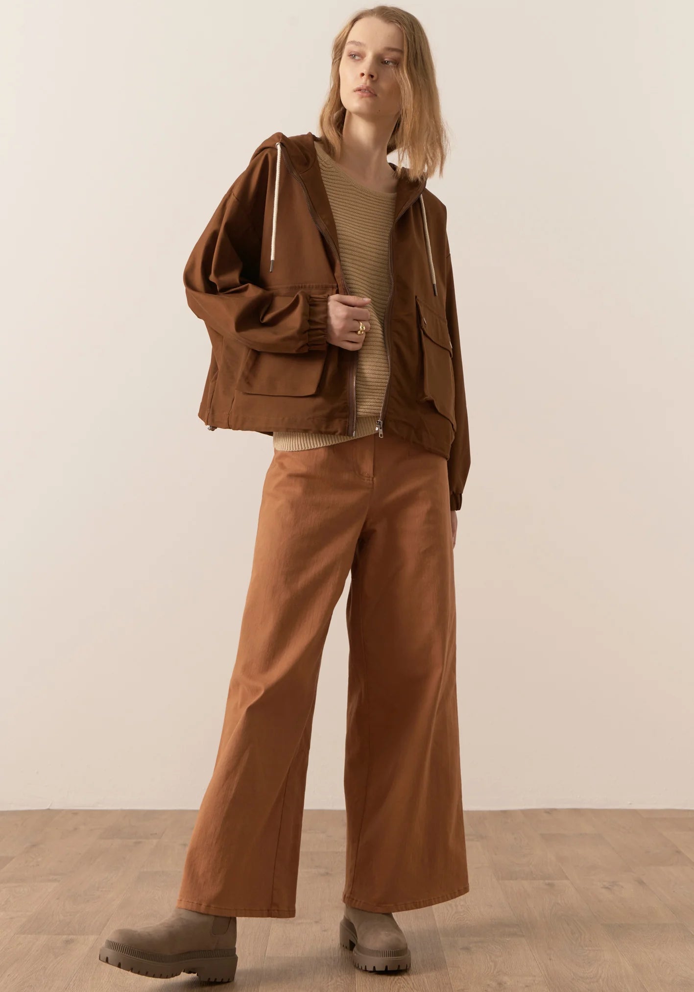 POL Forster Outdoor Jacket in Toffee
