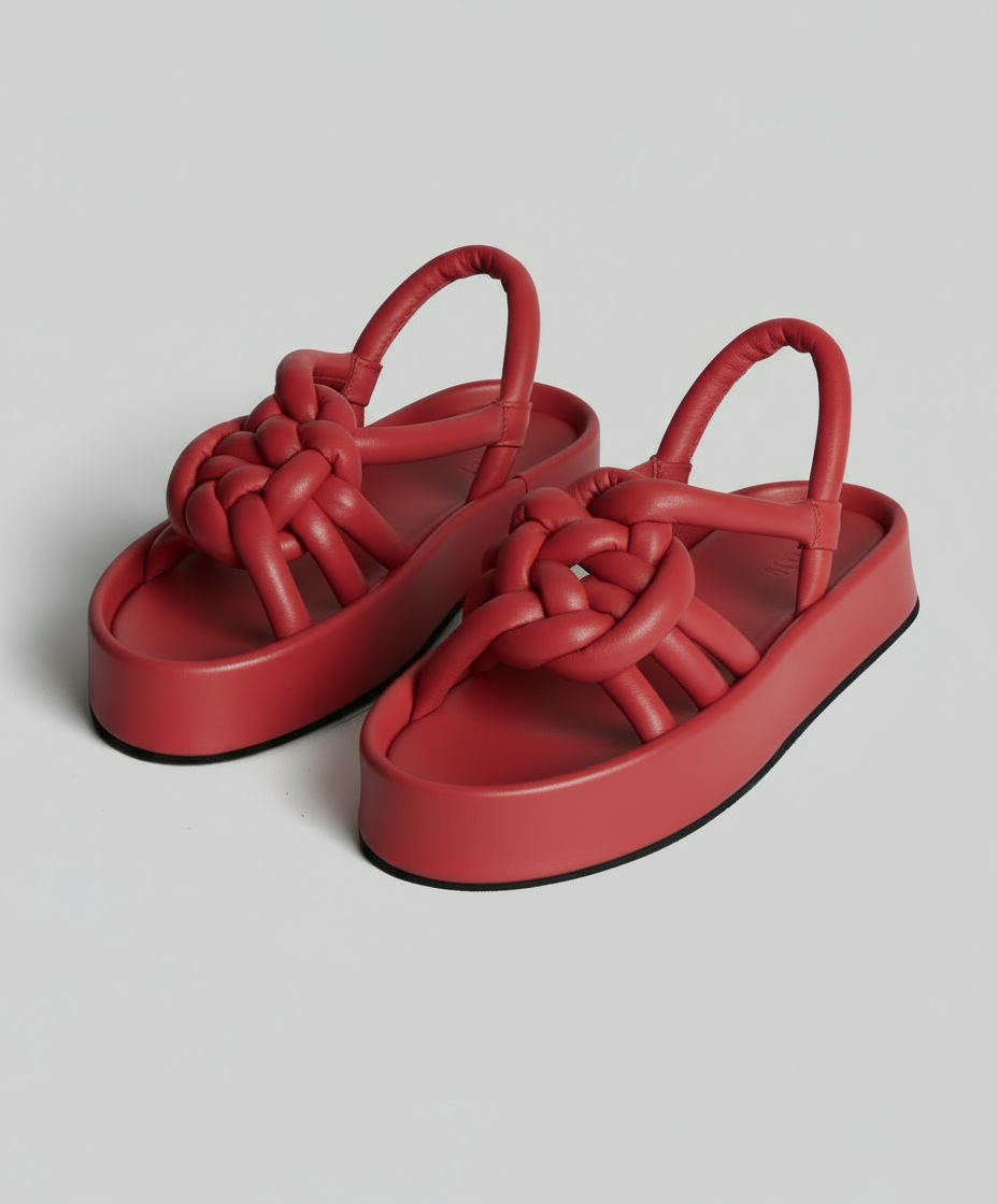 JVAM Asher Leather Sandal in Cartier