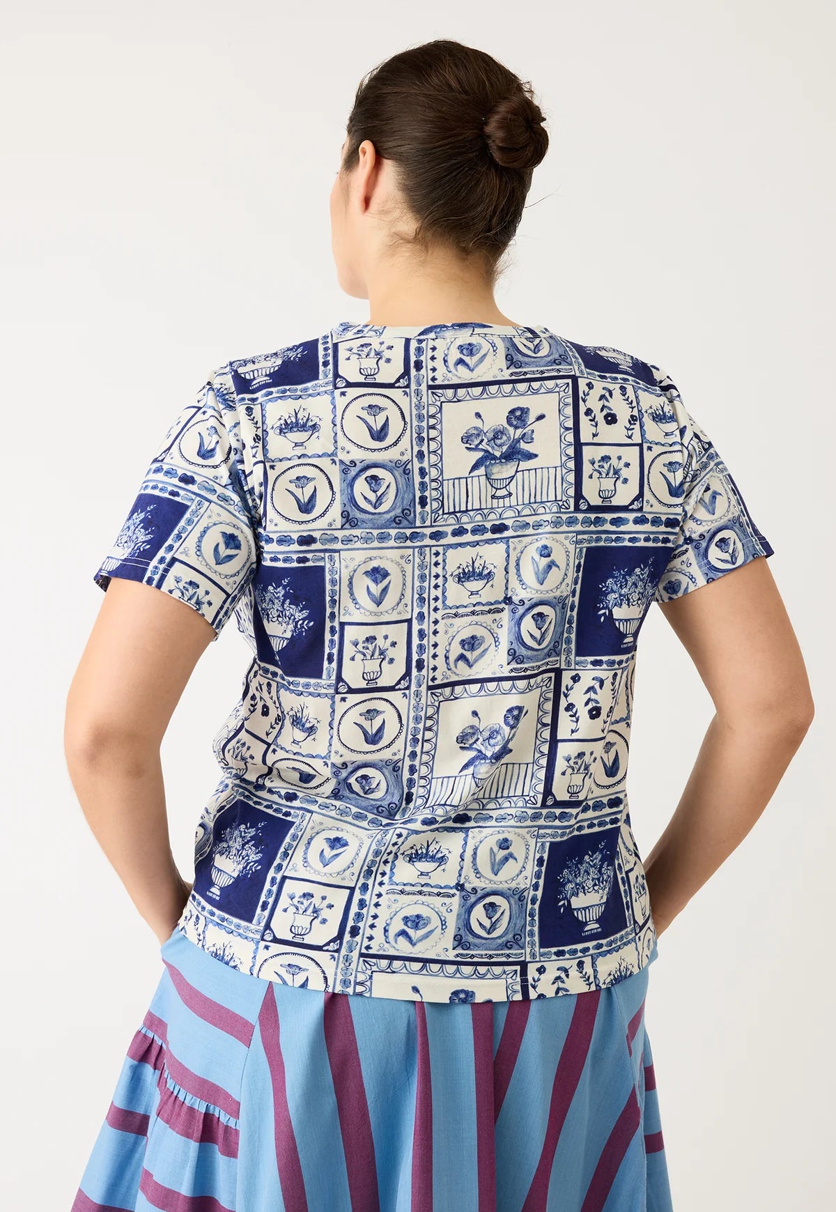 Nancybird Apollo Tee in Lyon Tile