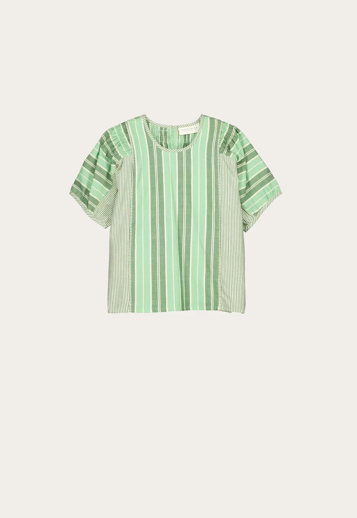 Nancybird Jolene Top in Green Stripe