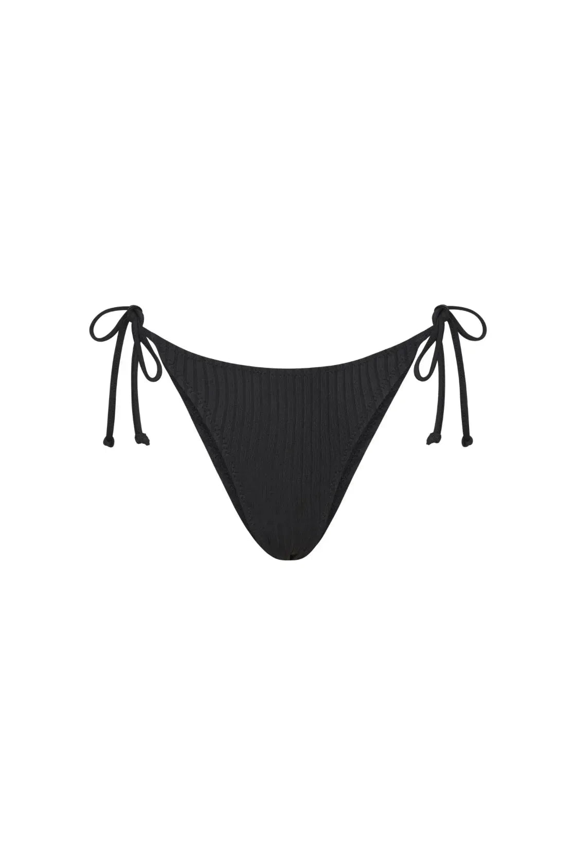 Nude Lucy Rib String Bikini Brief in Black