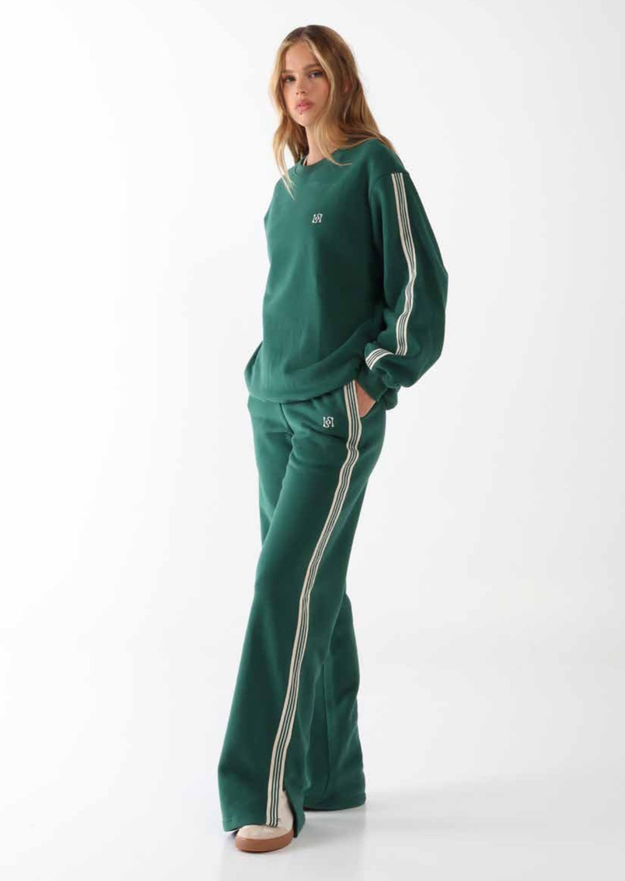 Lost in Lunar Beni Track Pant in Forest
