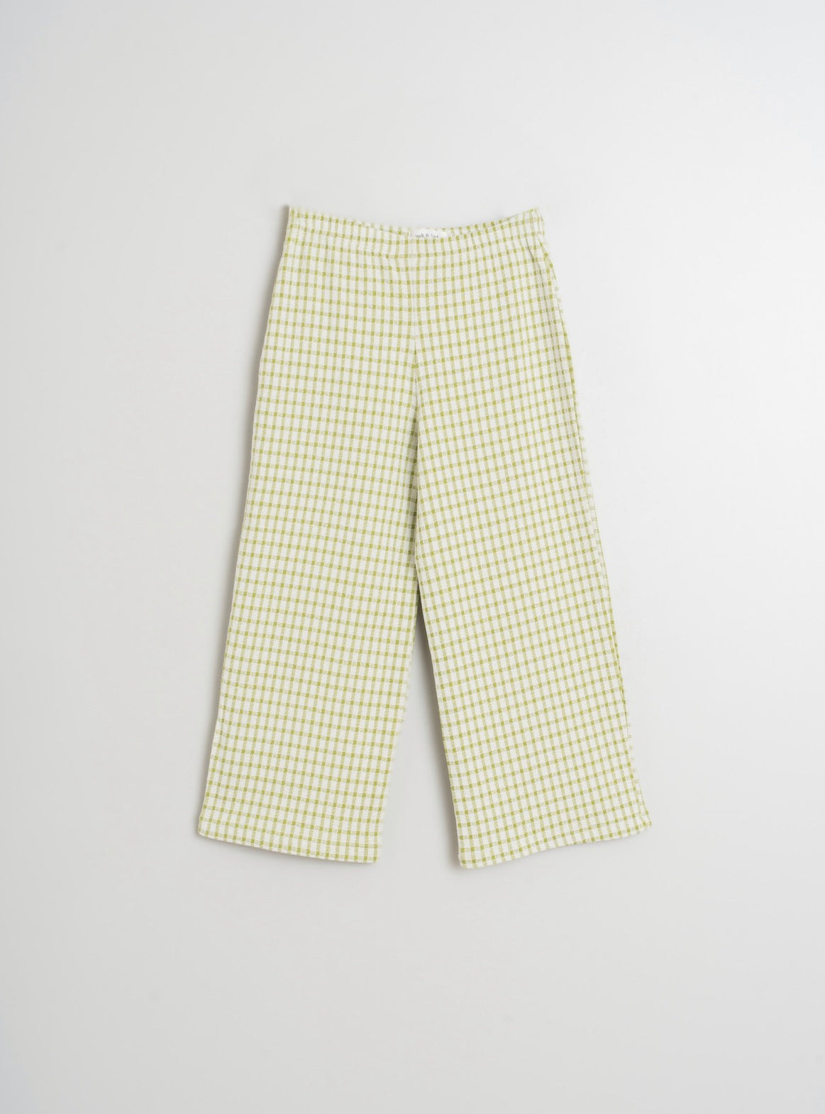Indi and Cold James Pants in Pistachio Check