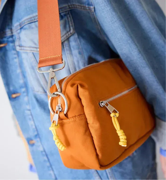 Radical Yes True North Nylon Clutch in Mango - the tartan fox