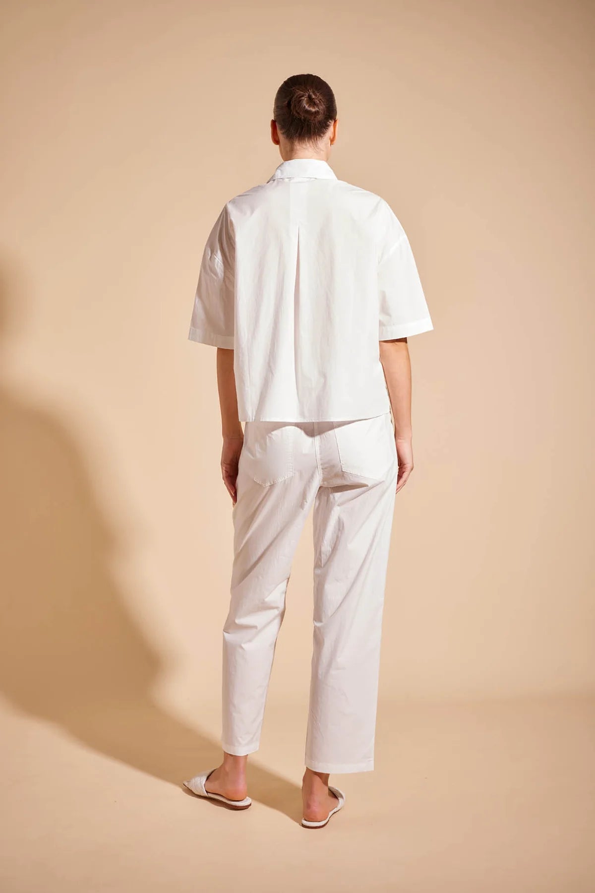 Alessandra Poppy Shirt in White