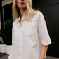 Alessandra Poppy Shirt in White