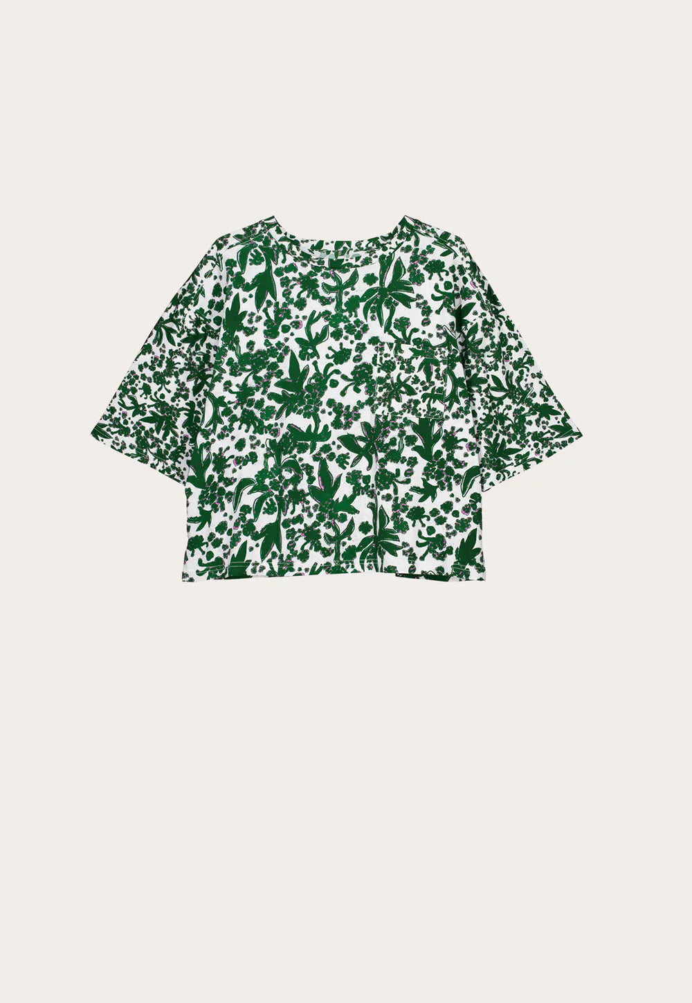 Nancybird Tasmin Boxy Tee in Parsley