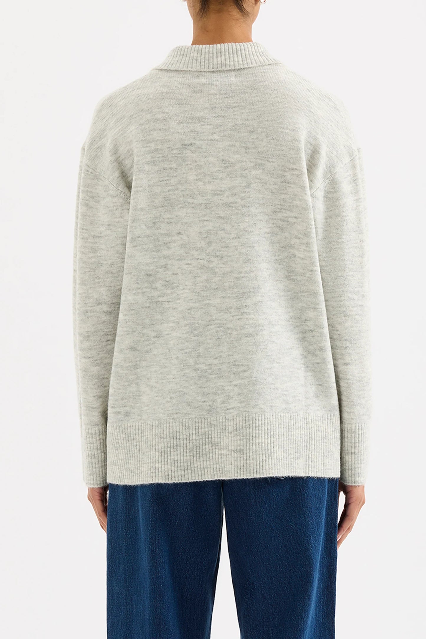 Nude Lucy Dallas Rugby Knit in Grey Marle