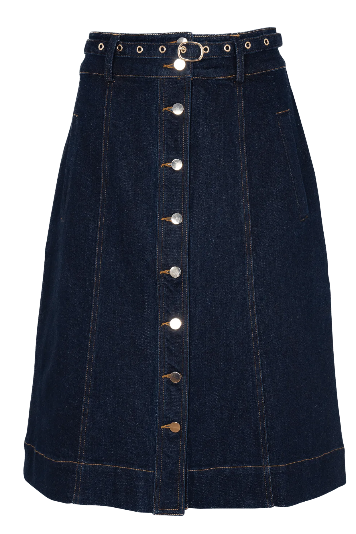 Alessandra Isla Skirt in Indigo - the tartan fox