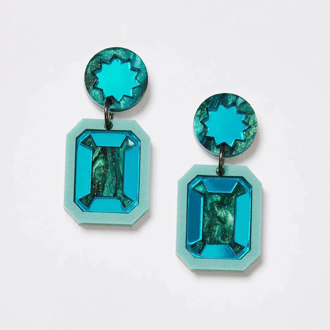 BRILLIANT DROP EARRINGS - the tartan fox