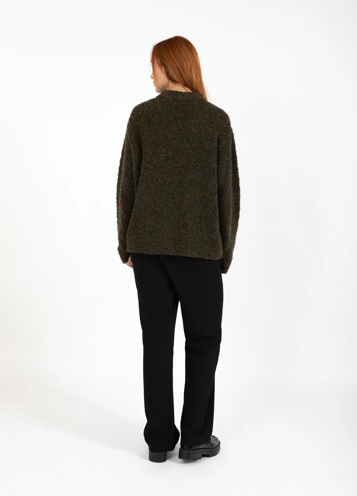 CC Heart Amaya Knit Sweater in Army - the tartan fox