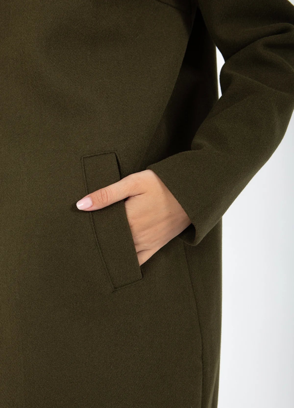 CC Heart Ariana Coat in Army - the tartan fox