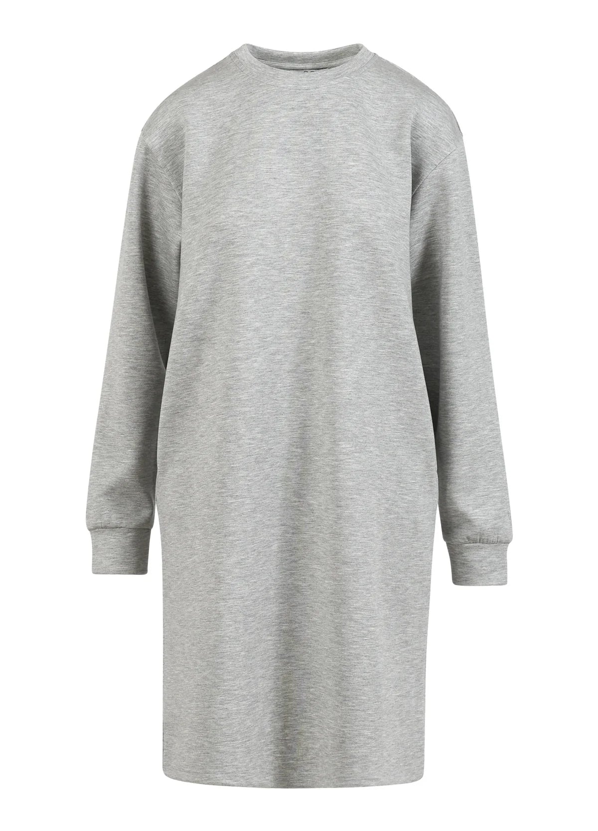 CC Heart Billie Sweat Dress in Light Grey Melange - the tartan fox