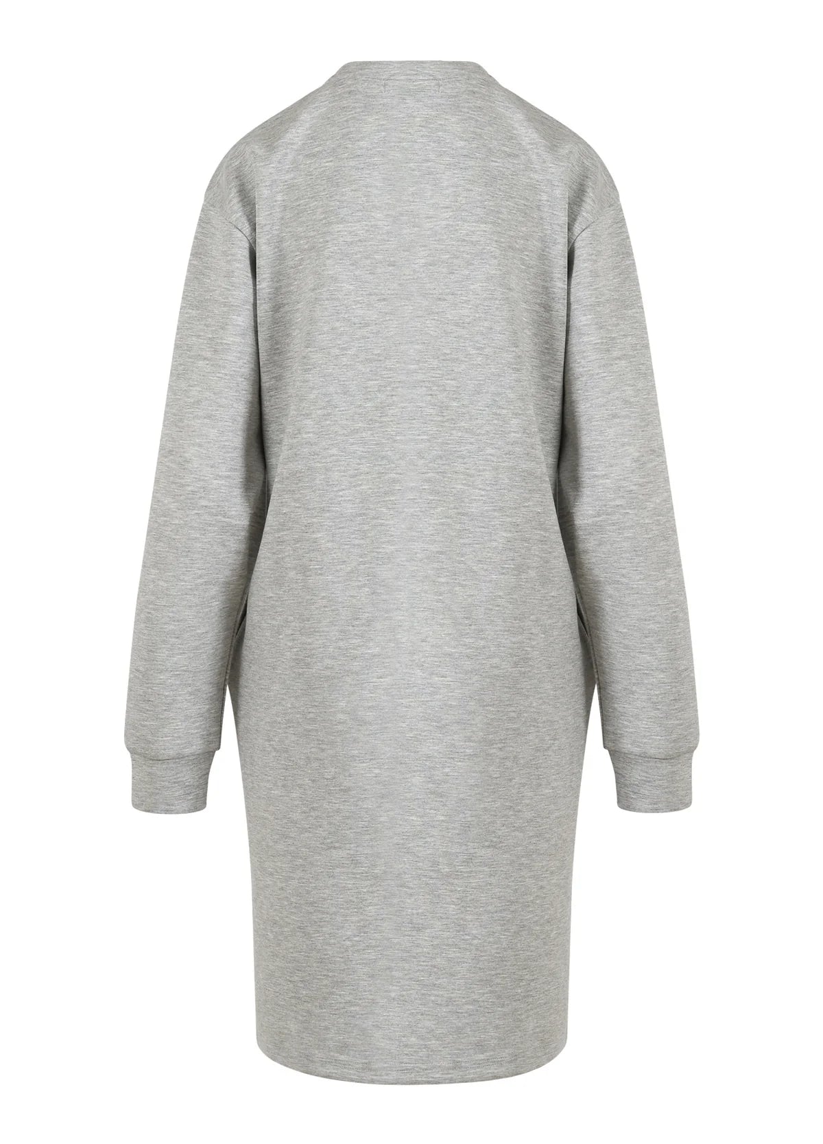 CC Heart Billie Sweat Dress in Light Grey Melange - the tartan fox