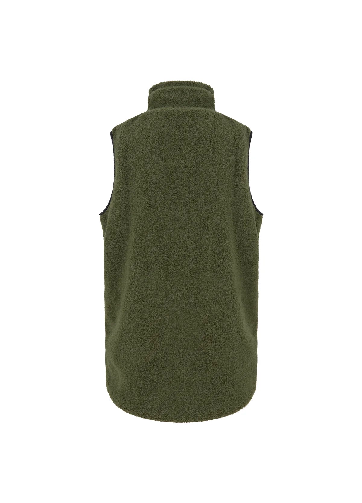 CC Heart Lennon Mix Pile Waistcoat in Army/Black - the tartan fox
