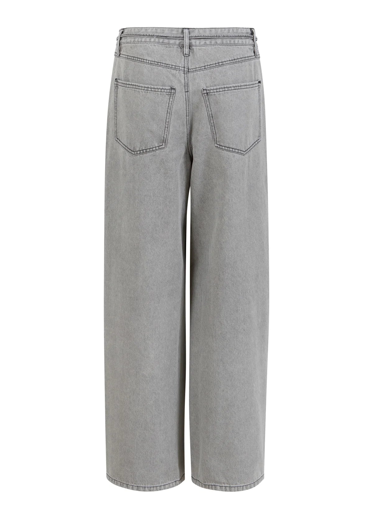 CC Heart Quinn Loose Denim Pants in Grey Denim - the tartan fox