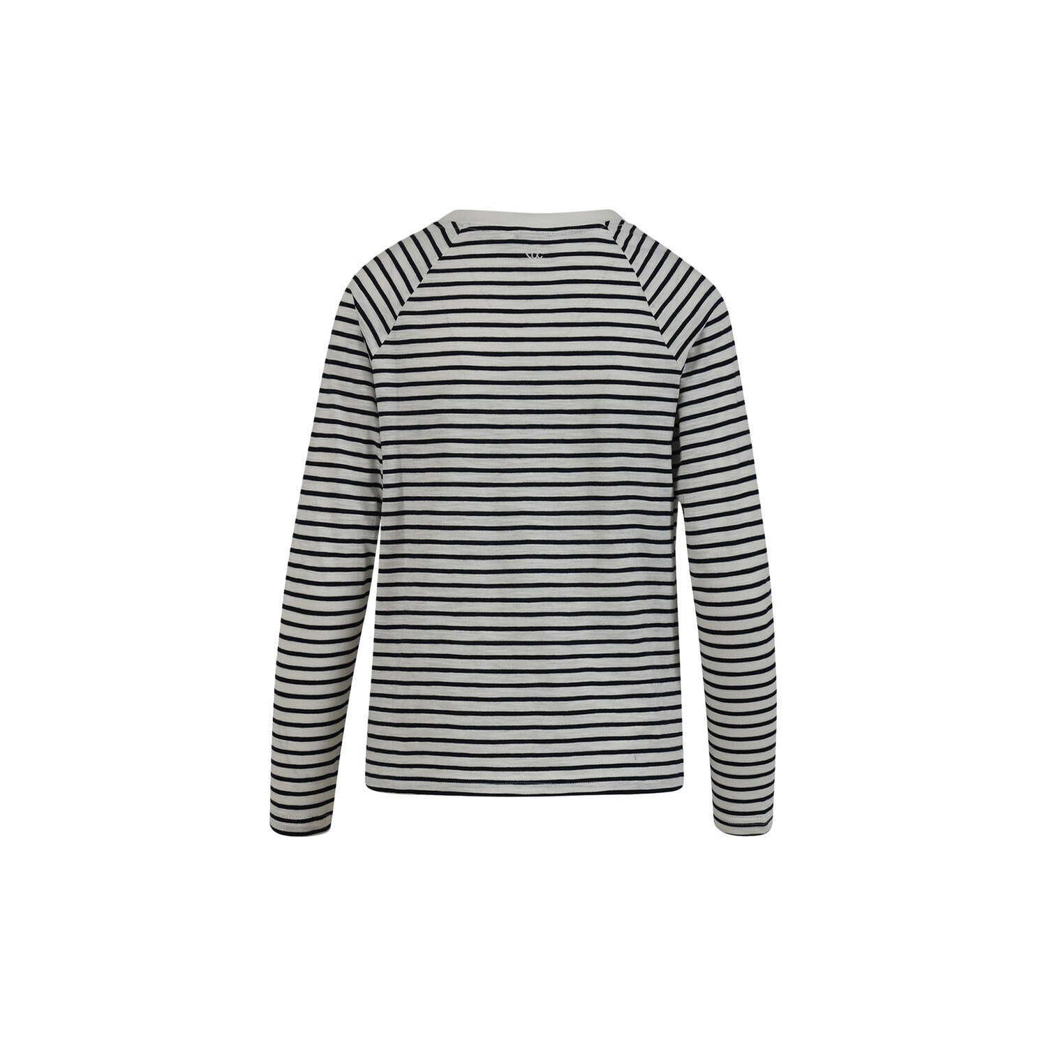 CC Heart Silla Stripe Long Sleeve T-shirt in Off white/Navy - the tartan fox