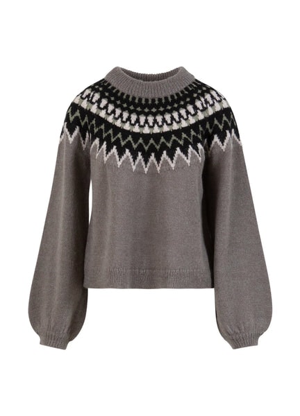 Coster Copenhagen Icelandic Knit Sweater in Volcanic Grey - the tartan fox