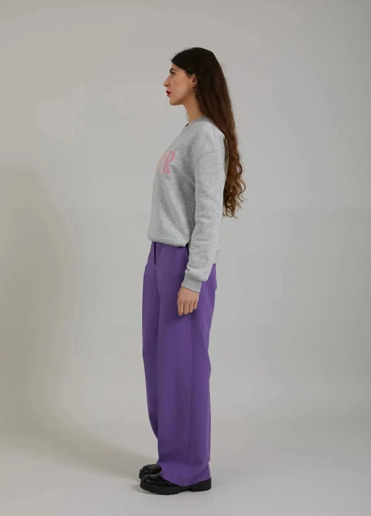 Coster Sweatshirt in Grey Melange - the tartan fox